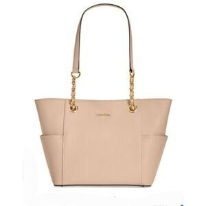 Calvin Klein Key Item Chain Saffiano tote